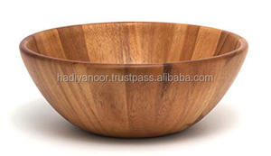 Saladier en bois naturel bol en bois personnalisé et naturel poli avec un bol en bois de la meilleure qualité pour une utilisation à table - Product Image 2