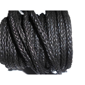 Alluring Coated Flat <b>Braided</b> Leather Cords Hand-Crafted Eco-Friendly High Tenacity Metallic Finish Decorative Garment - Product Image 4