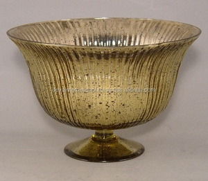 Cuenco redondo de vidrio MERCURY GOLD - Product Image 2