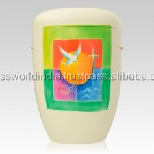 Urna de cremación de aluminio, suministros funerarios de Brassworld, India - Product Image 4