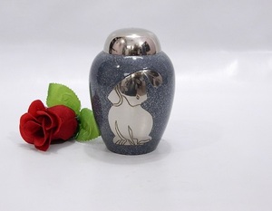 Urne de crémation pour animaux de compagnie en acier inoxydable de vente chaude Urne commémorative étanche à l'air imprimée multicolore pour les cendres de chien de chat - Product Image 3
