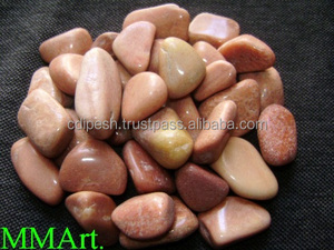 Galets de pierre d'agate rose polis à la machine de qualité supérieure, pierre naturelle aventurine pour la décoration intérieure et l'aménagement paysager - Product Image 5