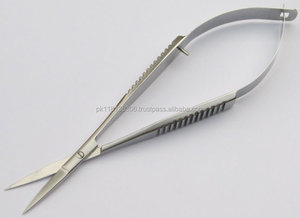 Ciseaux à ressort professionnels à pointe pointue pour cils et sourcils Ciseaux de maquillage - Product Image 2