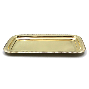 Decorativo latón bandeja latón Metal bandejas para boda - Product Image 1