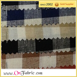 Tissus de lin lavés à la pierre 57/58 ''teints en fil de lin/coton - Product Image 2