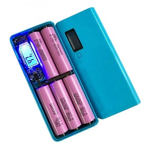 5V Dual USB 5x18650 <strong>Power</strong> <strong>Bank</strong> Battery Box Mobile Phone Charger DIY <strong>Shell</strong> Case White Blue Green Purple - Product Image 2