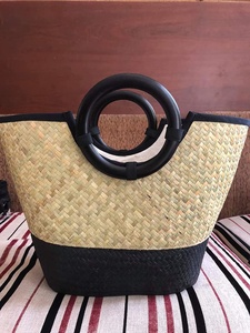 Sac femme jonc de mer vietnamien pour sac de plage d'été souvenir prêt à expédier (Ms.Sandy 84587176063 WS) - Product Image 3