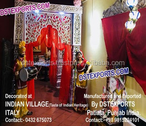 Puertas de entrada de fibra para bodas, diseño Paisley, Bollywood - Product Image 4