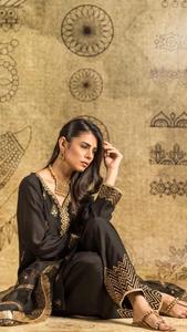 Robe d'hiver en lin et mousseline pour femme, vente en gros, tenue fantaisie et décontractée - Product Image 4