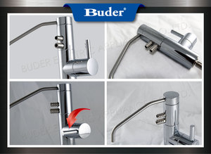 «Taiwan Buder» Single-Hole Brass Faucet Chrome Plating for Alkaline Water Ionizer Deck <b>Mounted</b> Pull <b>Spray</b> Single Handle Kitchen - Product Image 2