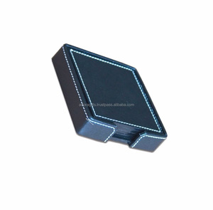 Square shape durable wholesale portable <b>coasters</b> in <b>blue</b> color - Product Image 1