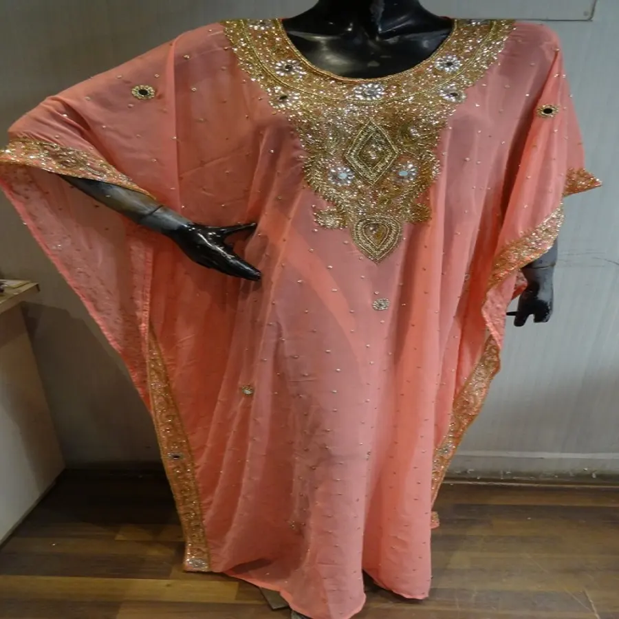 Последняя мода ручной работы вышивки кафтан/кафтан из Индии