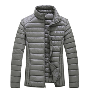 Veste d'hiver légère à col montant pour hommes, avec fermeture éclair, - Product Image 4