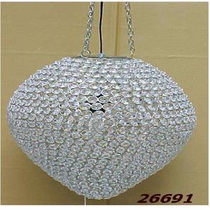 Lámpara decorativa de metal y cristal para casa, candelabro de lujo para villa - Product Image 2