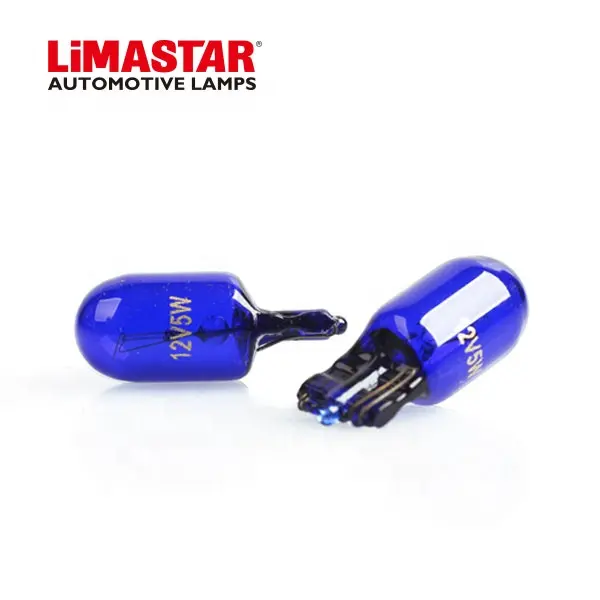 Limastar W5W T10 158 Halogen Bulbs Blue White 12V 5W