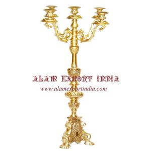 Baroque Metal Handmade <b>Candelabra</b> for Weddings - Product Image 5