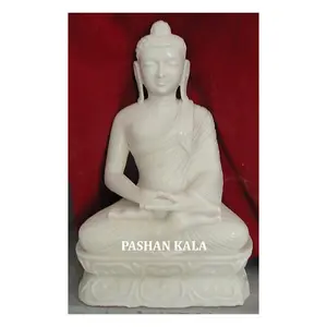 Marble Buddha Beautiful White Statue