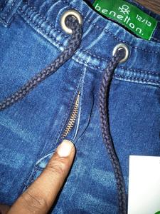 Lote de Ropa Sobrante de Marca, Pantalones Vaqueros Casuales Ajustados para Niño, Cintura Elástica con Cordón, Excedente de Bangladesh - Product Image 4