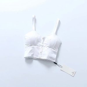 Bralette Sexy sin mangas para mujer, Top corto sin mangas para discoteca y Noche - Product Image 2