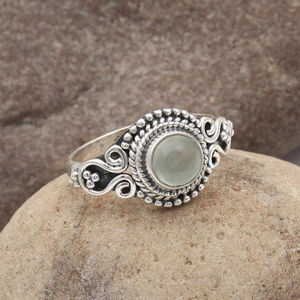 Anillo de Plata de Ley 925 con piedras preciosas, joyería hecha a mano, venta al por mayor - Product Image 2