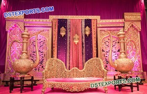 Compra un Escenario de Boda Grandioso con Jai Mala, Escenarios de Boda de Fibra, Escenarios de Boda Decorados con Cristales - Product Image 3