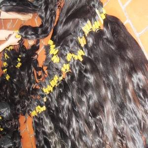 2021 vente en gros chaude 100% Extensions Remy vietnamiennes vierges naturelles non transformées Machine de Style vague en vrac humaine alignée sur les cuticules - Product Image 3