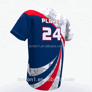 T-shirts de <span class=keywords><strong>baseball</strong></span> en gros, maillots de <span class=keywords><strong>baseball</strong></span> personnalisés sublimés, uniformes de camouflage - Product Image 2