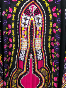 Robe caftan à paillettes, vêtement de travail à demi-manches, en coton confortable, de style indien, avec impression numérique, nouvelle collection - Product Image 2