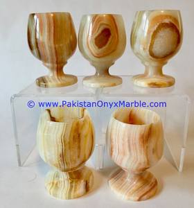 Juego de Vasos de Chupito de Ónix de Piedra Natural, Vasos Miniatura, Color Verde Claro - Product Image 6