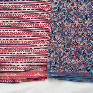 Tela de Algodón Estampada en Bloque Personalizada al por Mayor por Metro, Prendas de Vestir y Accesorios para el Hogar, Rediseño de Tela Cruda Multiusos - Product Image 2