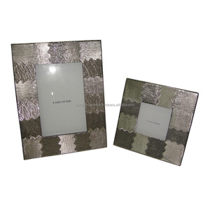 Cadre photo en métal micro marteau cadre photo personnalisé créatif feuille de bambou lumière luxe personnalité scène 6 pouces 7 pouces cadre photo - Product Image 1