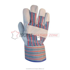 Cow Split Leather Suede Leather Work <b>Gloves</b> Rigger Canadian <b>Safety</b> <b>Gloves</b> for Construction Knuckle Re enforced <b>Glove</b> - Product Image 4