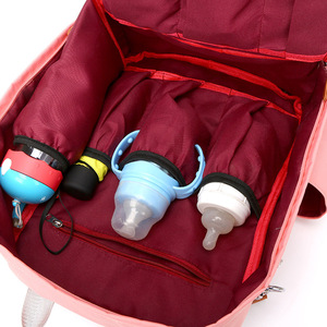 Bolsa de pañales de amor para bebés con estilo de lujo personalizada, bolsa de pañales XL 3 en uno de moda USB, bolsa de pañales con diseño de cervatillo para hombre mamá - Product Image 2