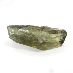 Pierre précieuse brute d'améthyste verte brésilienne de forme libre Ishu Gems 53x21mm 125,40 carats naturelle pour la fabrication de bijoux - Product Image 1