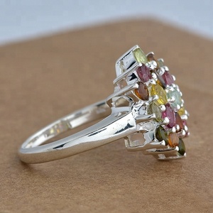 Pendientes de Chakra curativos hechos a mano de Plata de Ley 925 sólida en India Chakra Meditación Joyería Plata 925 Mayorista - Product Image 3