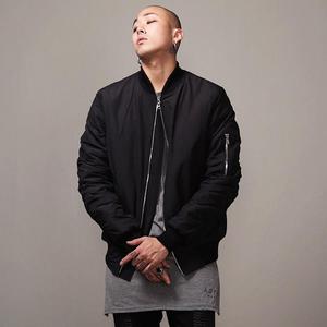 Chaquetas Bomber de Lona con Cremallera Personalizadas de Estilo Urbano para Hombre |   Resistente al Viento de Invierno 100% Poliéster - Product Image 3