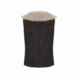Short Sleeveless Faux Fur Aviator Gilet Winter Cotton-Filled Breathable - Product Image 5
