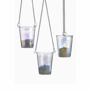 PINK INS Style Glass <b>Tealight</b> Candle <b>Holder</b> with Rope Handle Home Decorative Votive Jar Candle Stand Empty Features Lid Type - Product Image 6