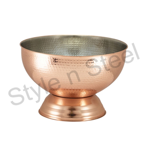 อ่างเครื่องดื่มสแตนเลสสำหรับไวน์และเบียร์แช่เย็นสำหรับบาร์และตู้แช่ไวน์ของโรงแรมด้วยทองแดงทุบ - Product Image 1