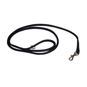 Laisse et collier de chien en cuir PU Durable noir de haute qualité ensemble motif solide fabriqué en gros accessoires pour animaux de compagnie - Product Image 5