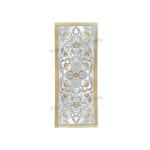 Wholesale Supplier of Top Quality Silver Gold MDF Wood Wall Mirror Panel Hand Carved Wooden Wall Decorative Mirror Panel