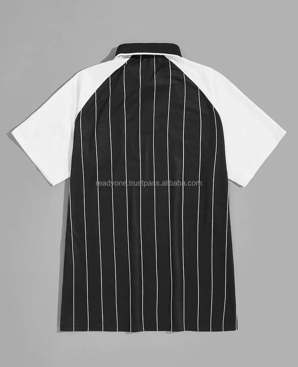 100% Cool dry fit polyester Full body sublimation printed vertical Summer Fashion Men Vertical Striped t shirts Wholesale