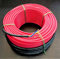 Cables Calefactores Tanya con Aislamiento FEP, Aleación de Cobre y Níquel, Doble Conductor Trenzado de Calibre 24 AWG, Clasificación IP61, para Calefacción por Suelo Radiante, Uso Industrial y Exterior