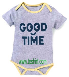 Bébé coton barboteuses nouveau design promotionnel mots impression bébé barboteuse mignon bébé vêtements tirupur naturel teint bambou onesie vente - Product Image 4