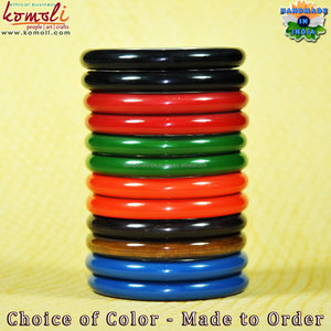 กำไลข้อมือเรซินสีแดงทำด้วยมือบนทองเหลืองเปล่าขนาดที่กำหนดเอง - Product Image 3