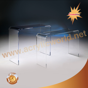Table gigogne en acrylique transparent personnalisée chaise de bureau en acrylique - Product Image 2