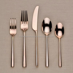 <b>Copper</b> Cutlery Set with Matte Finished and Shiny Polish <b>Copper</b> <b>Utensils</b> - Product Image 1