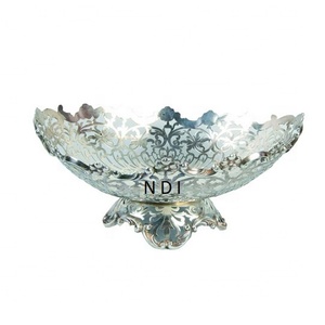 Bol de serveur de pâtes et de desserts en métal sculpté de qualité supérieure pour bol de service de Table à dîner pour la cuisine à domicile utilisation de la restauration - Product Image 2