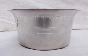 Évier de salle de bains design moderne à un trou Nouveau comptoir en pierre de cuivre nickelé brillant Lavable à la main pour les hôtels et les cuisines - Product Image 2