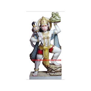 Makrana Marble Hanuman Statue, Religious Marble Hanuman Ji - Product Image 1